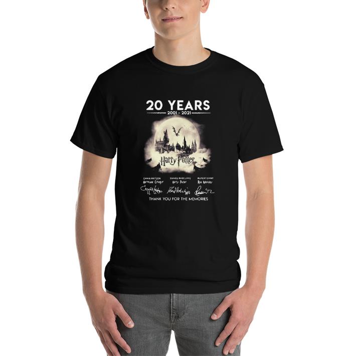 20 years 2001-2021 harry potter thank you for the memories shirt
