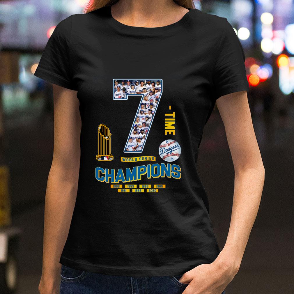 7 Time Team MLB Los Angeles Dodgers World Series Champions shirt