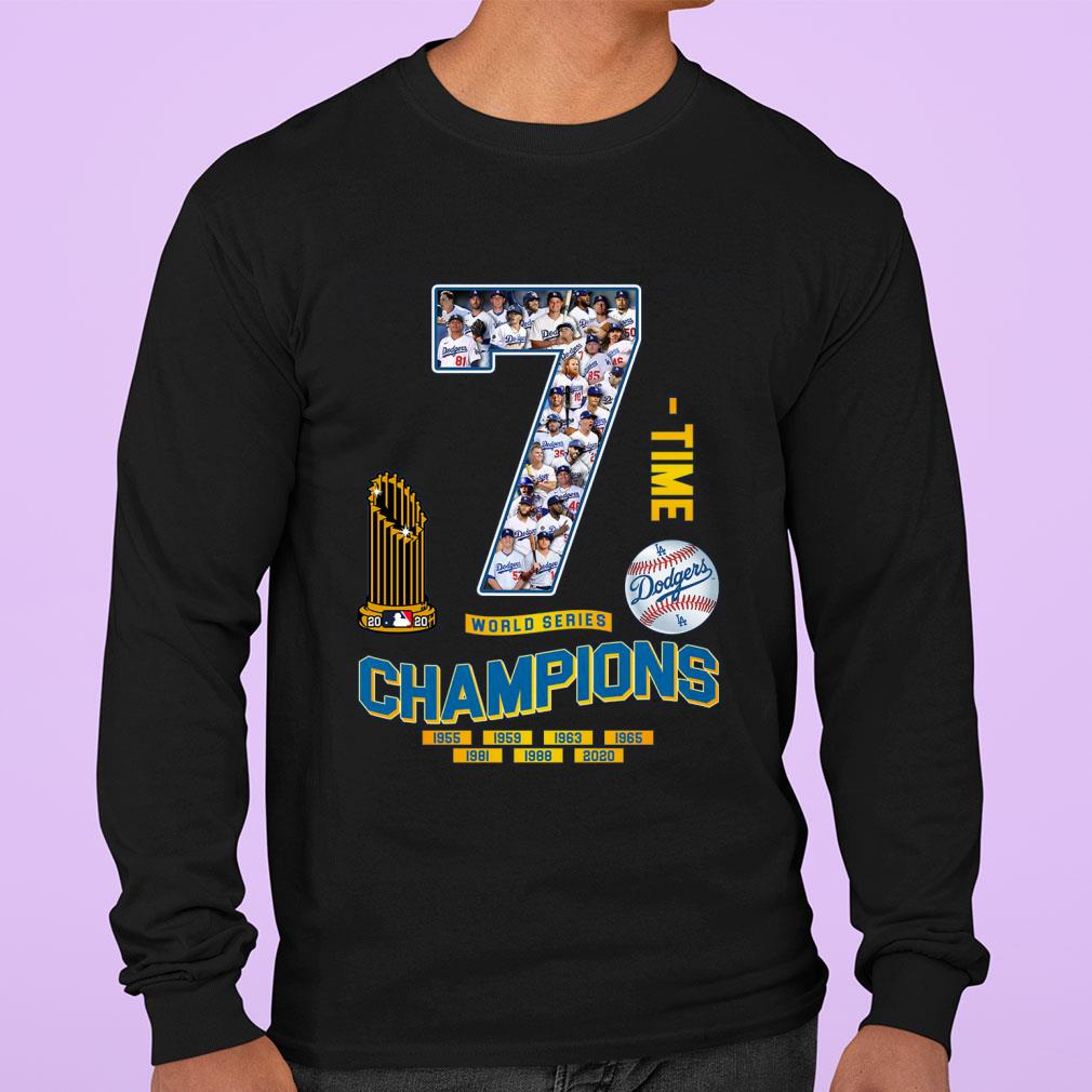 7 Time Team MLB Los Angeles Dodgers World Series Champions shirt