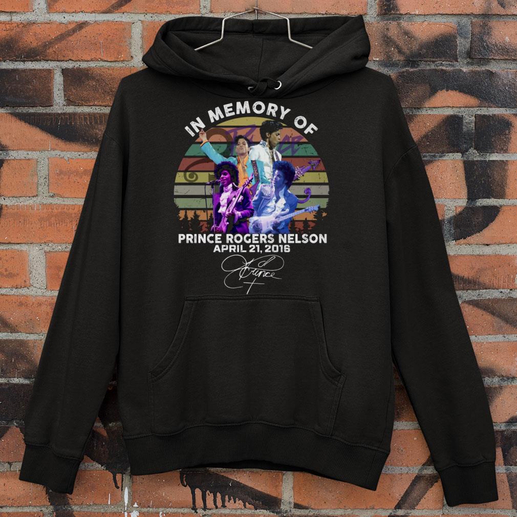 Vintage In memory of Prince Rogers Nelson April 21 2016 signed shirt