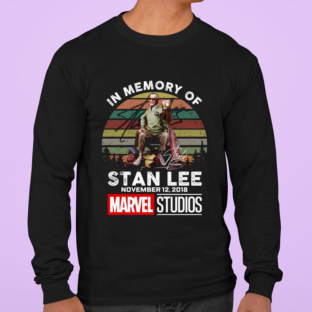 Vintage In Memory Of Stan Lee November 12 2018 Marvel Studios Signed shirt