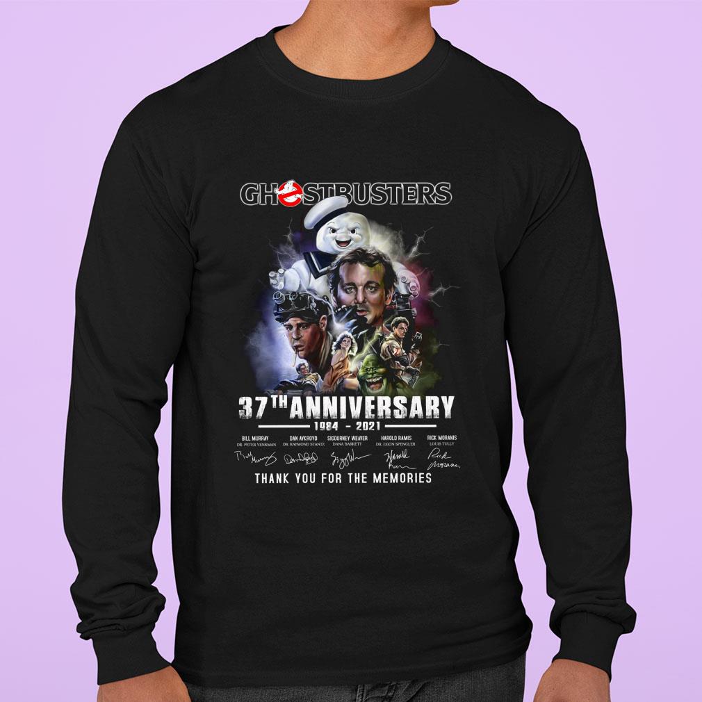 All character Ghostbusters 37th Anniversary 1984-2021 Signatures shirt