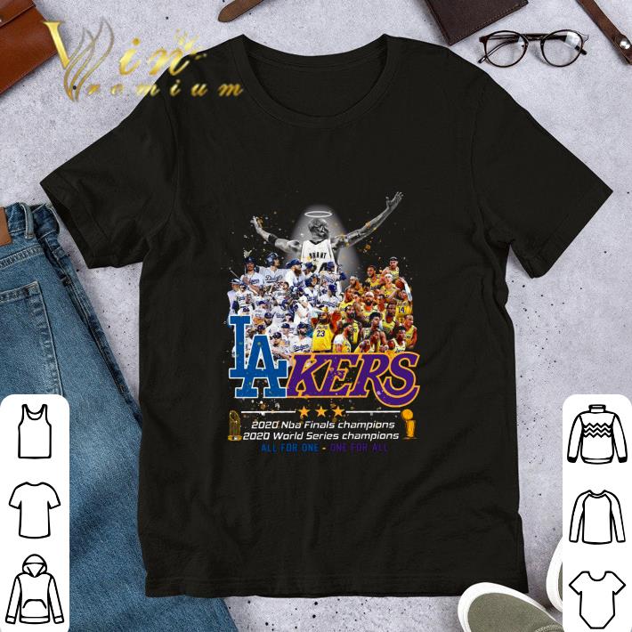 Funny Bryant Lakers 2020 Champions All For One One For All Dodgers shirt