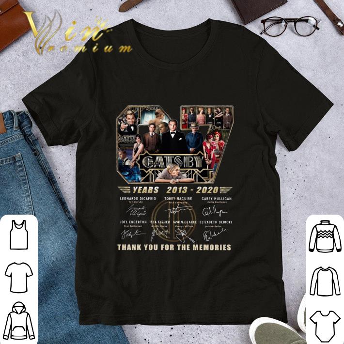 Hot 67 years of The Great Gatsby 2013-2020 signatures shirt