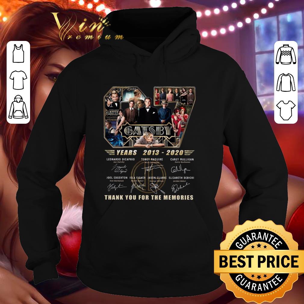 Hot 67 years of The Great Gatsby 2013-2020 signatures shirt