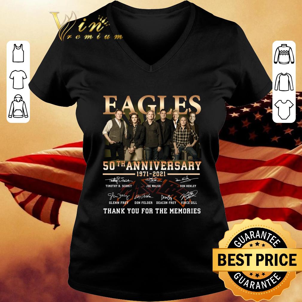 Hot Eagles band 50th anniversary 1971-2021 thank you for the memories shirt