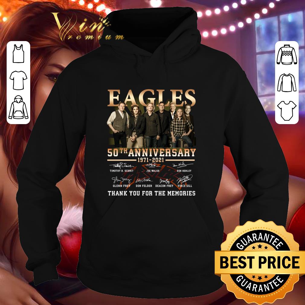 Hot Eagles band 50th anniversary 1971-2021 thank you for the memories shirt