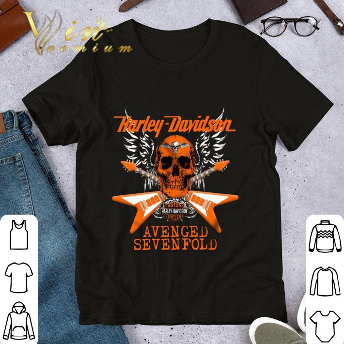 Hot Skull Guitars Motor Harley Davidson Cycles Avenged Sevenfold shirt