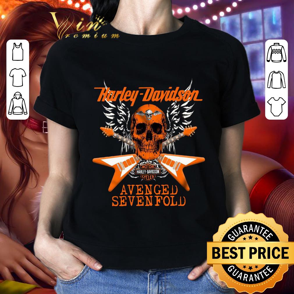 Hot Skull Guitars Motor Harley Davidson Cycles Avenged Sevenfold shirt