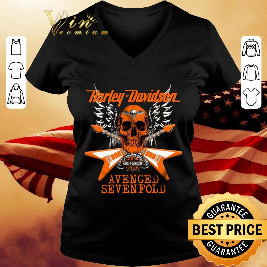 Hot Skull Guitars Motor Harley Davidson Cycles Avenged Sevenfold shirt