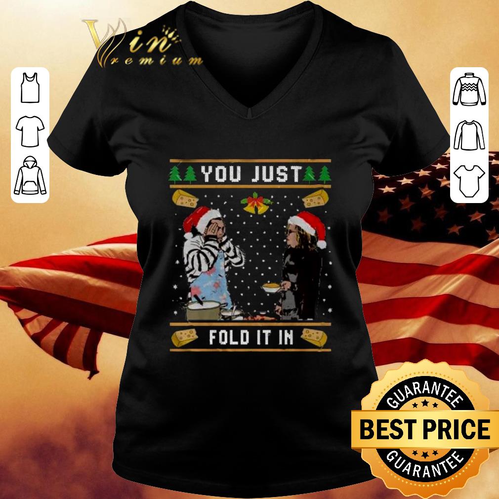 Official Schitt's Creek You Just Fold It In Ugly Christmas Sweater shirt
