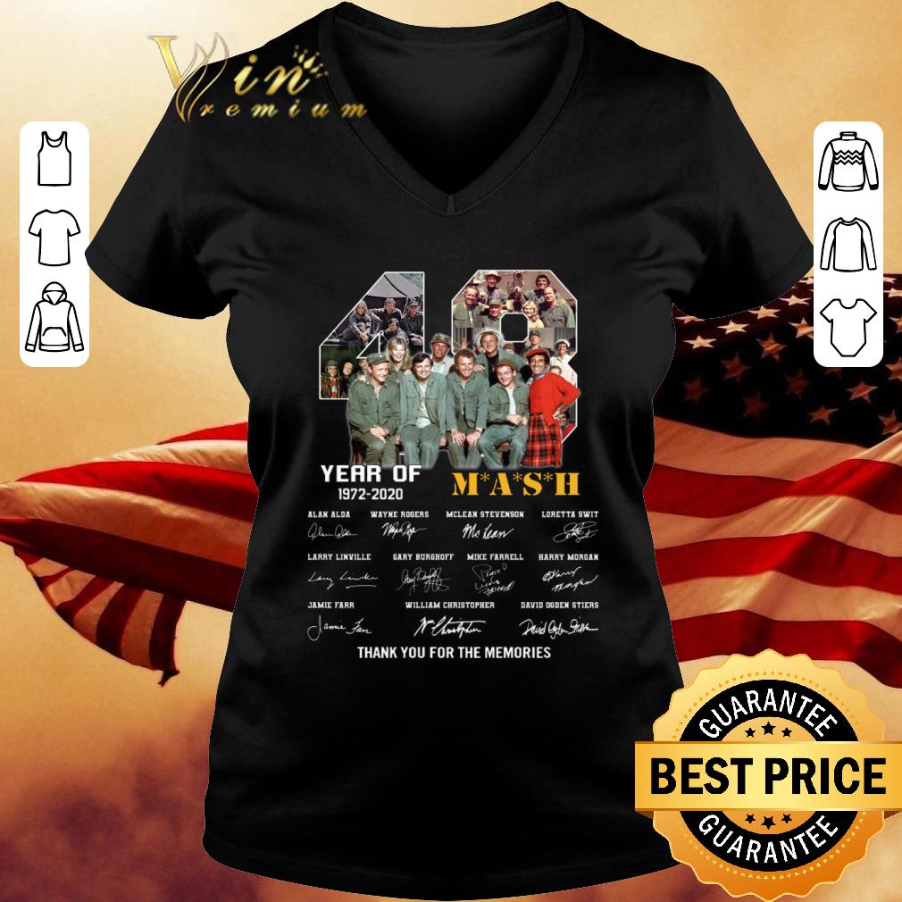 Original Signatures 48 years of MASH 1972-2020 thank you for the memories shirt