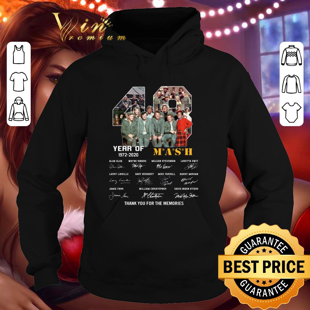 Original Signatures 48 years of MASH 1972-2020 thank you for the memories shirt