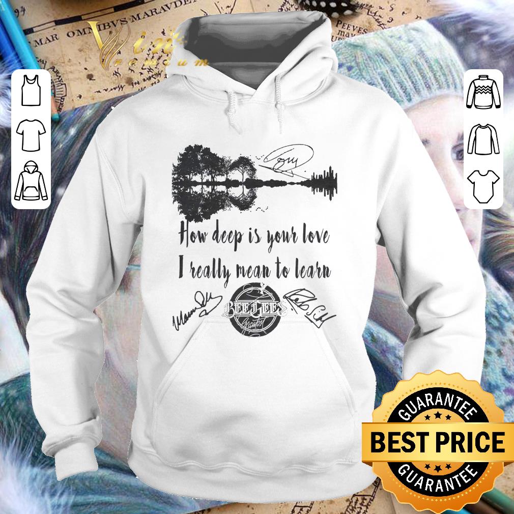 Guitar Lake How Deep Is Your Love Bee Gees Signatures shirt