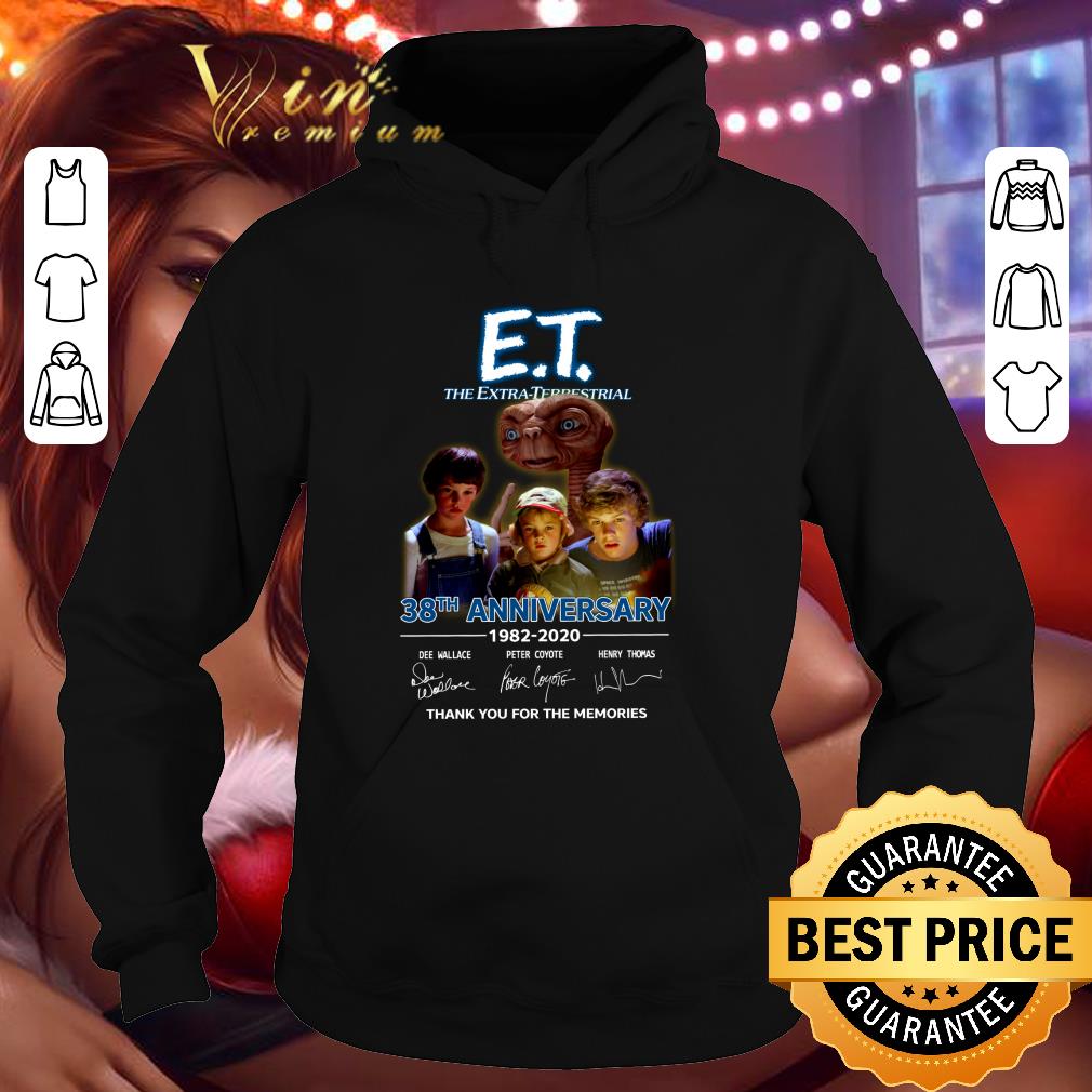 Premium E.T. the Extra-Terrestrial 38th anniversary 1982-2020 signatures shirt