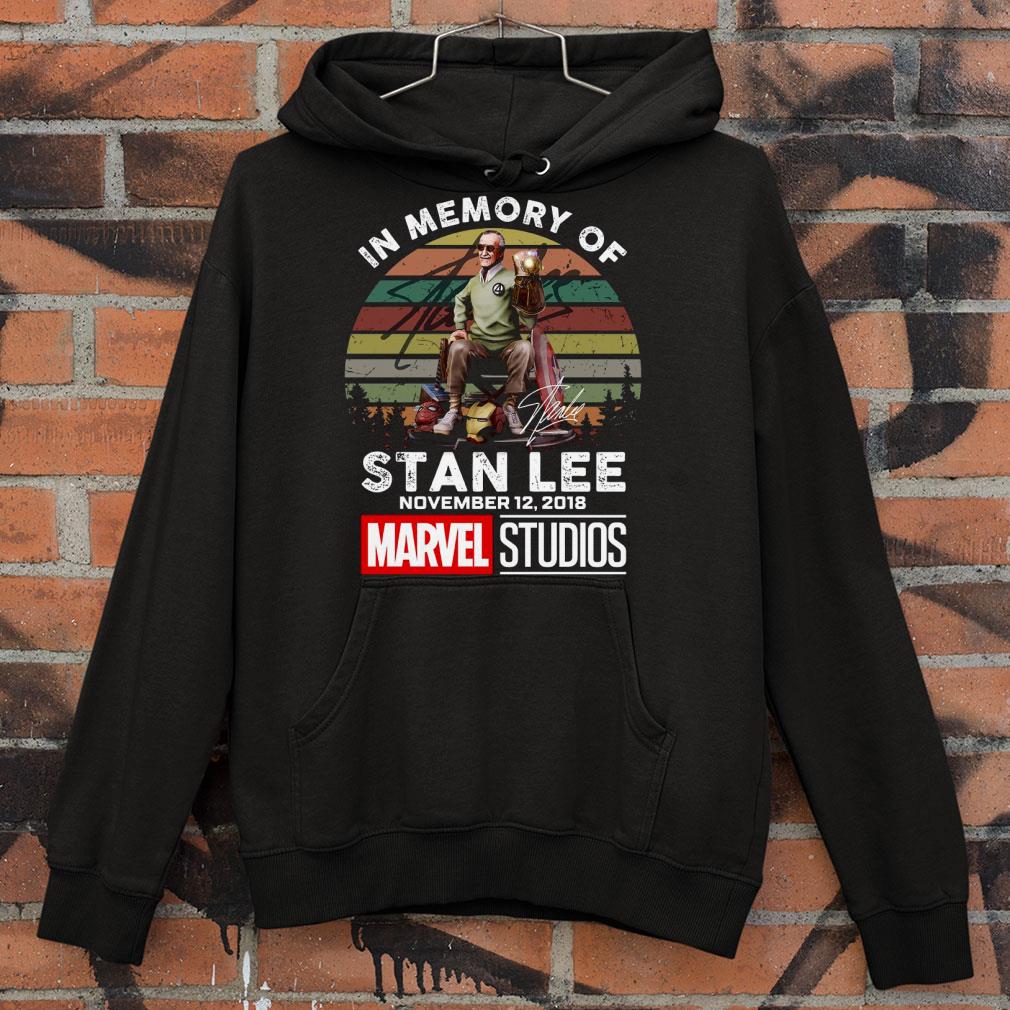 Vintage In Memory Of Stan Lee November 12 2018 Marvel Studios Signed shirt