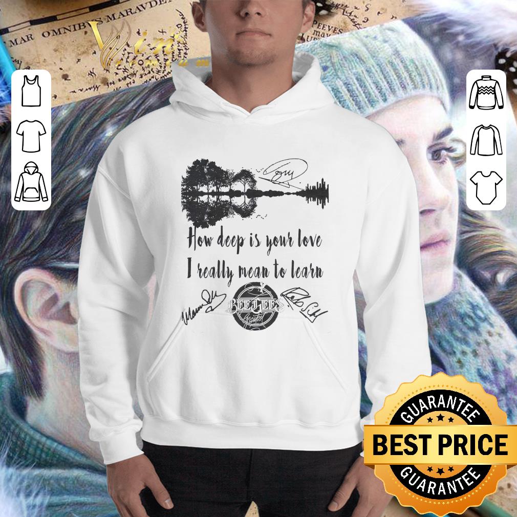 Guitar Lake How Deep Is Your Love Bee Gees Signatures shirt